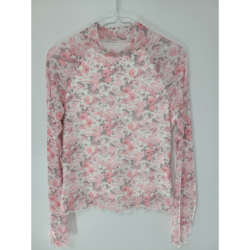 Floral Pink Long-Sleeve Top